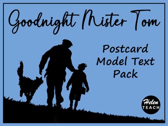 Goodnight Mister Tom Postcard Model Text Pack