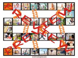 Childhood Activities Chutes and Ladders Board Game