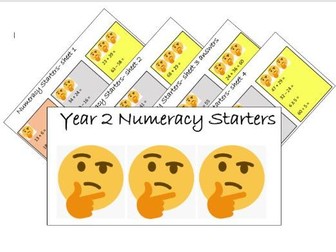 40 arithmetic maths starters morning work SATs practise year 2 KS1 with answers differentiated