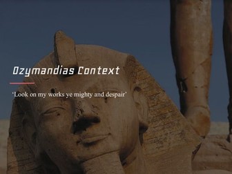 Ozymandias Context