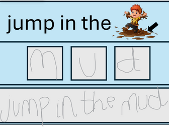 Phonics sentence mats
