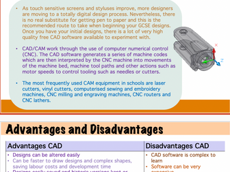CAD and CAM Design Technology