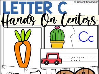 Letter C Hands On Centers for Letter Recognition and Beginning Sounds