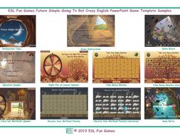 Future Simple-Going To Bat Crazy Interactive English PowerPoint Game