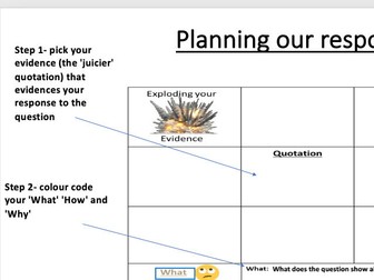 Quote Explosion Worksheet