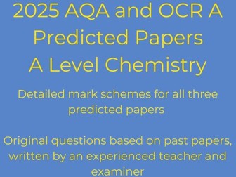 AQA A Level Chemistry 2025 Predicted Paper 1