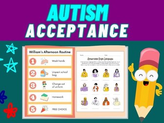 Autism Awareness Activities, Autism Awareness Bulletin Board, Autism Acceptance