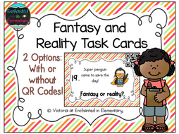 Fantasy and Reality Task Cards