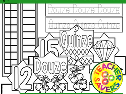 FRENCH Number Crowns Interactive
