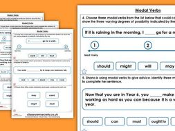 Modal verbs possibility worksheet image