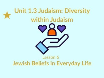 KS1 RE – Judaism: How Do Jewish People Show Their Beliefs? (Lesson 6)