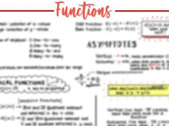 IB Math AA Functions Cheat Sheet