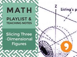 Slicing Three-Dimensional Figures – Playlist and Teaching Notes
