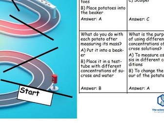 B1 Osmosis Revision Race Game with Revision Cards (Free)