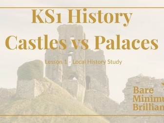 KS1 History – Castles vs. Palaces & 3 Types of Castles – Lesson 1 – Local History Study