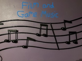 GCSE MUSIC (ocr) Film and Game Music 2 revision worksheets