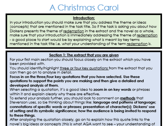 Structure strip: A Christmas Carol