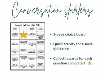 Social Skills - Conversation Starters