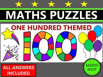 Maths Logic Puzzles 100 Themed