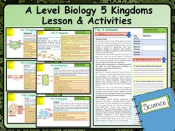 A Level Biology 5 Kingdoms Lesson & Activities | Teaching Resources