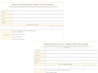 Play-Based Learning | English and Welsh Bundle | Curriculum for Wales