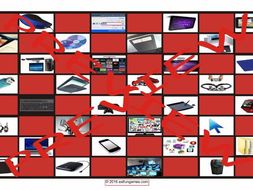 Computer Technology Checker Board Game