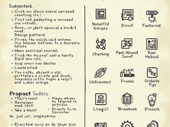 Object Oriented Design Cheat Sheet