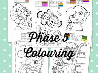 Phonics Phase 5 Colouring Revision (x5)