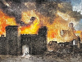 English plan based on the Great Fire of London