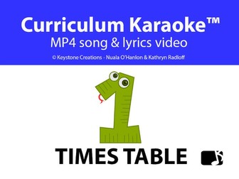'1 TIMES TABLE' ~ Curriculum Song Video & Lesson PDF