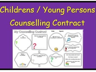 Children's and Young Persons Counselling Contract Templates