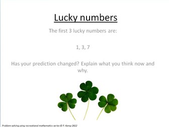 Lucky Numbers Maths Investigation
