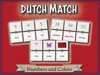 Dutch Match - Numbers and Colors
