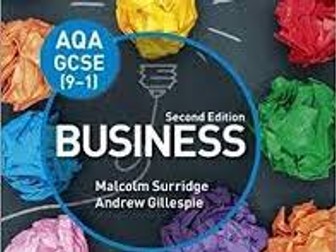 AQA GCSE Business Topic 1.1 The purpose and nature of businesses