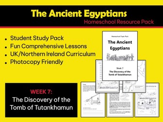 Ancient Egypt - Tutankhamun - WEEK 7 (10 lessons)