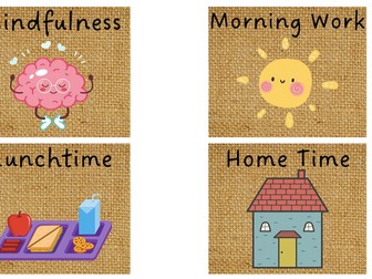 EYFS Visual Timetable Cards