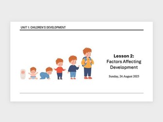 AAQ Early Childhood Development Unit 1 - Factors Affecting Development A1.4 A1.5 A1.6 A1.7