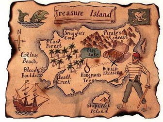 Robert Louis Stevenson PPT and worksheets on 'Treasure Island'