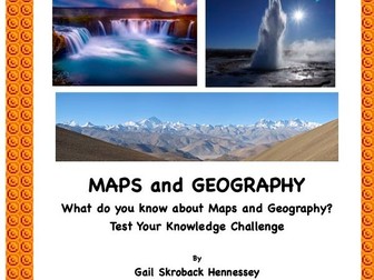 There are 30 informational questions in the Test your Knowledge Challenge on Maps and Geography. Th
