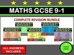 Gcse Maths Revision Bundle Teaching Resources Gcse Maths Revision Bundle Teaching Resources