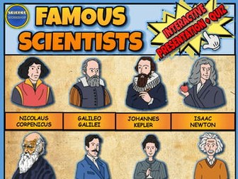 Famous Scientists & Their Discoveries: Interactive Powerpoint + Google Slides
