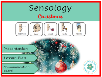 Sensology - Christmas (lesson plan, presentation and communication ALD)