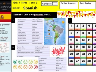 Claro 1 Knowledge Organiser Units 1-5 New spec