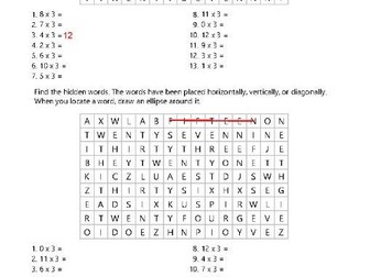 4 times table search