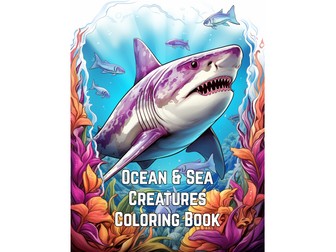 Ocean and Sea Creatures Coloring Book