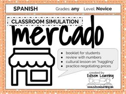 Spanish Market Mercado Simulation