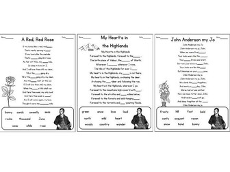 Robert Burns fill in the blanks