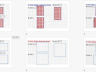 5 times tables pack