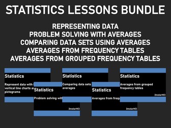 Statistics lessons bundle