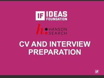 CV and Interview Preparation